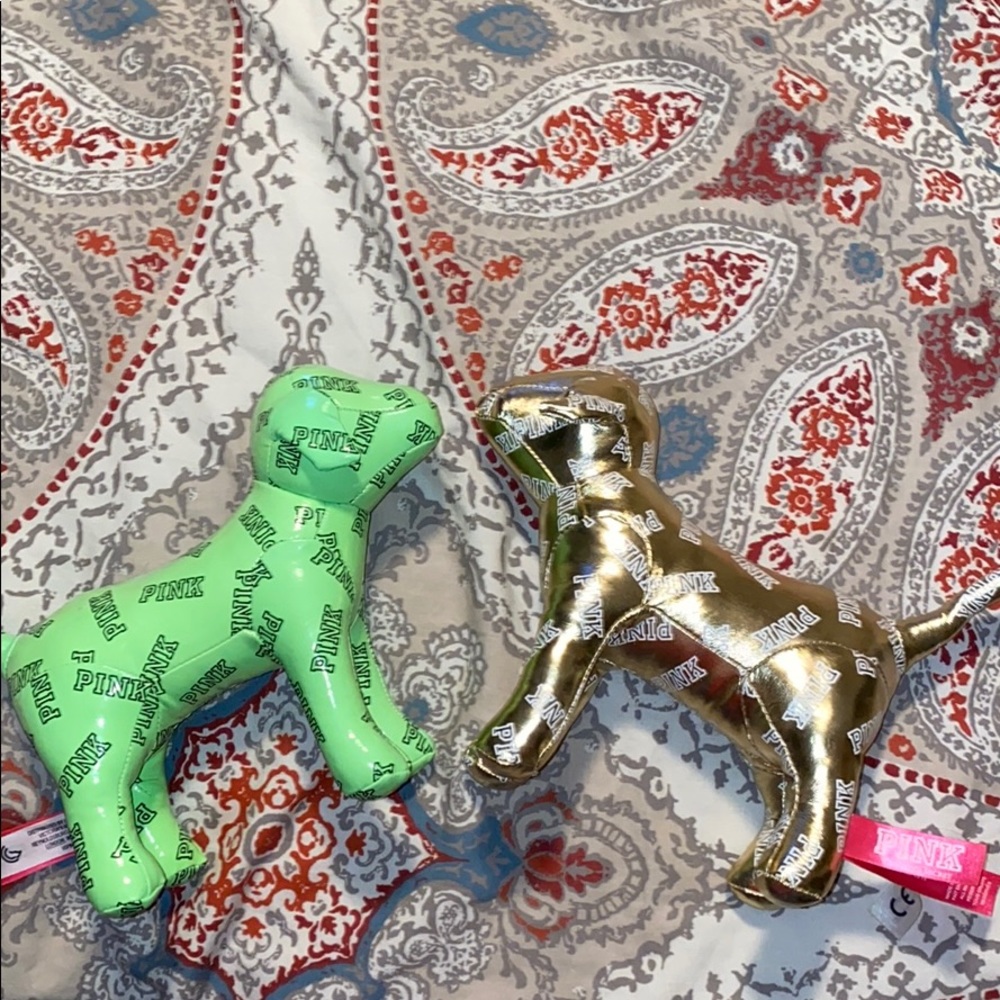 2 PINK dog